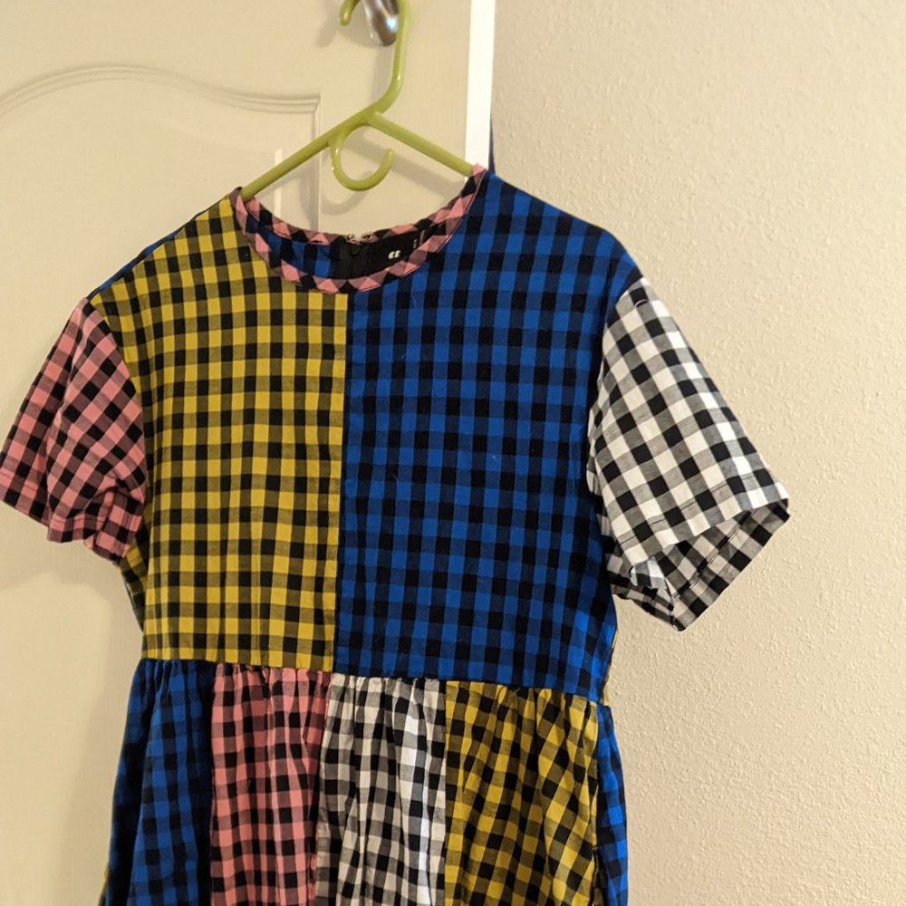Lazy Oaf Loose Fitting Gingham Dress - UK 12 / US 8